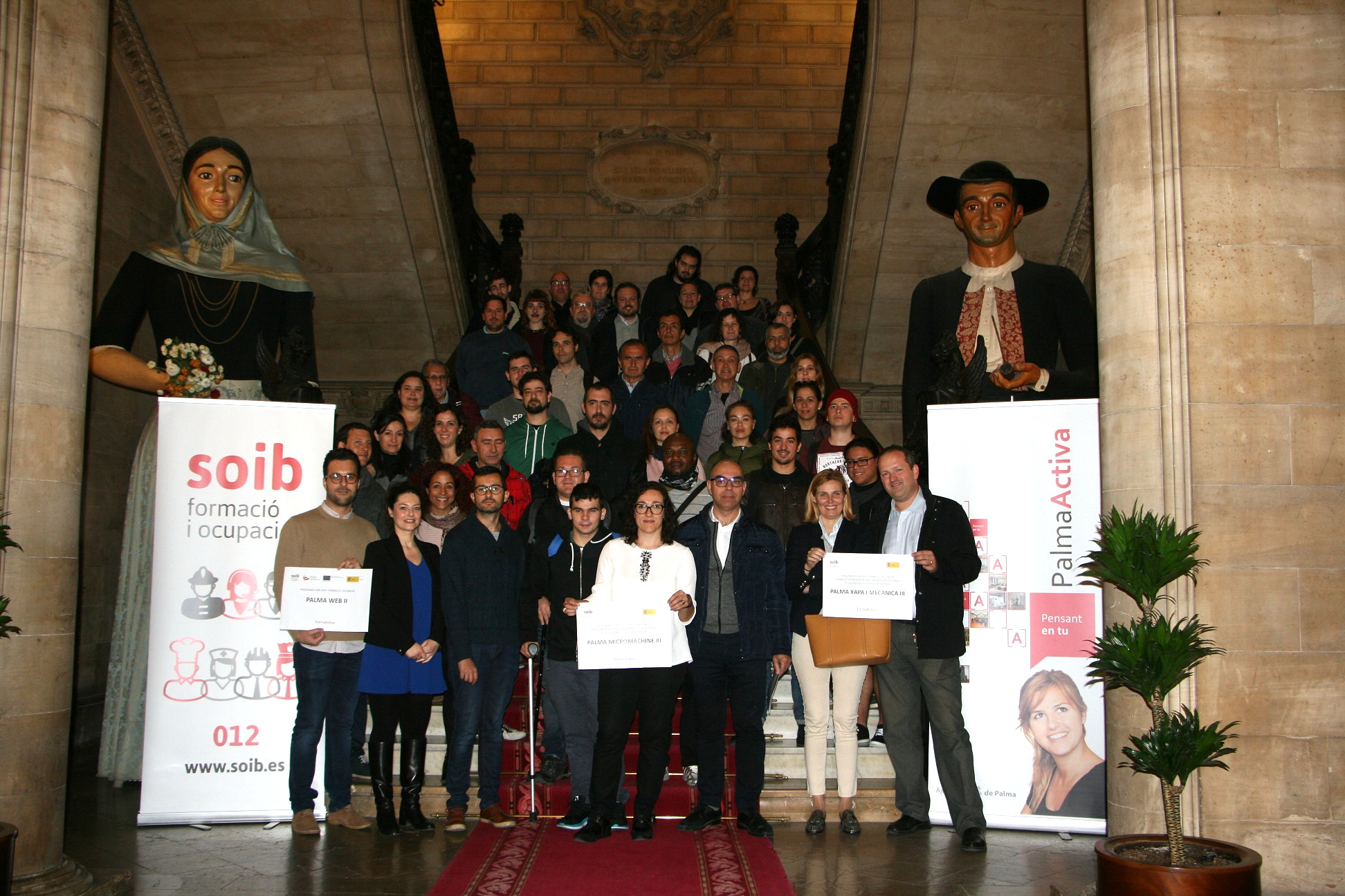 30 alumnos-trabajadores comienzan a trabajar en el Ayuntamiento de Palma gracias a los programas de formación y empleo del SOIB