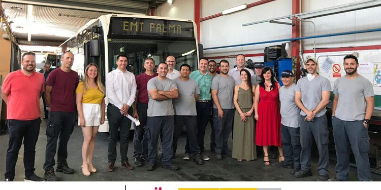 Els 10 alumnes treballadors del projecte “Palma Xapa i Mecànica IV” reparen i posen a punt els vehicles de l’EMT