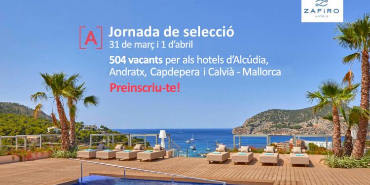 PalmaActiva organiza una jornada de selección para la cadena hotelera Zafiro Hotels de 504 puestos de trabajo