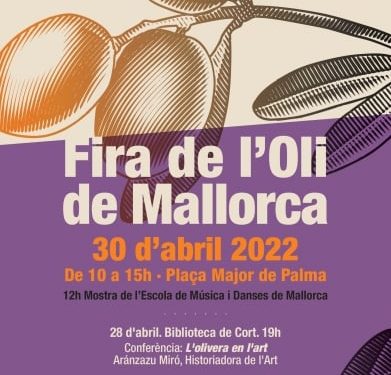 PalmaActiva apoya la Feria del Aceite de Mallorca, que tendrá lugar el sábado 30 de abril en la plaza Mayor